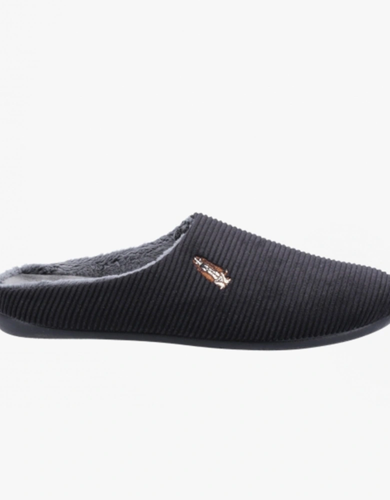 REID Mens Mule Slippers Black