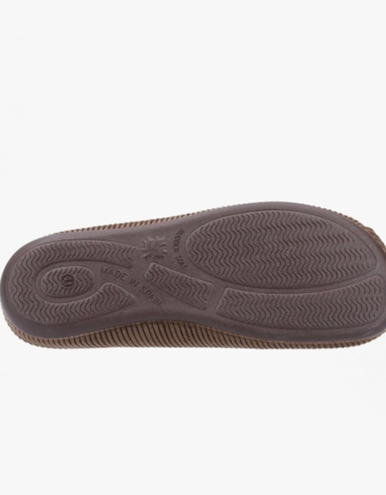 REID Mens Mule Slippers Chocolate