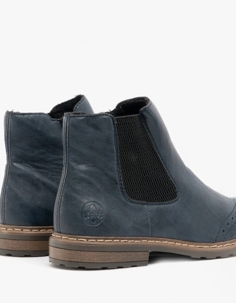 71072-14 Womens Ankle Boots Blue