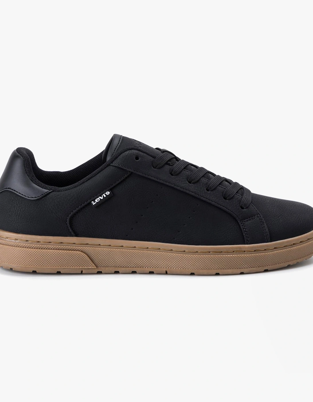 PIPER Mens Trainers Black/Gum, 6 of 5