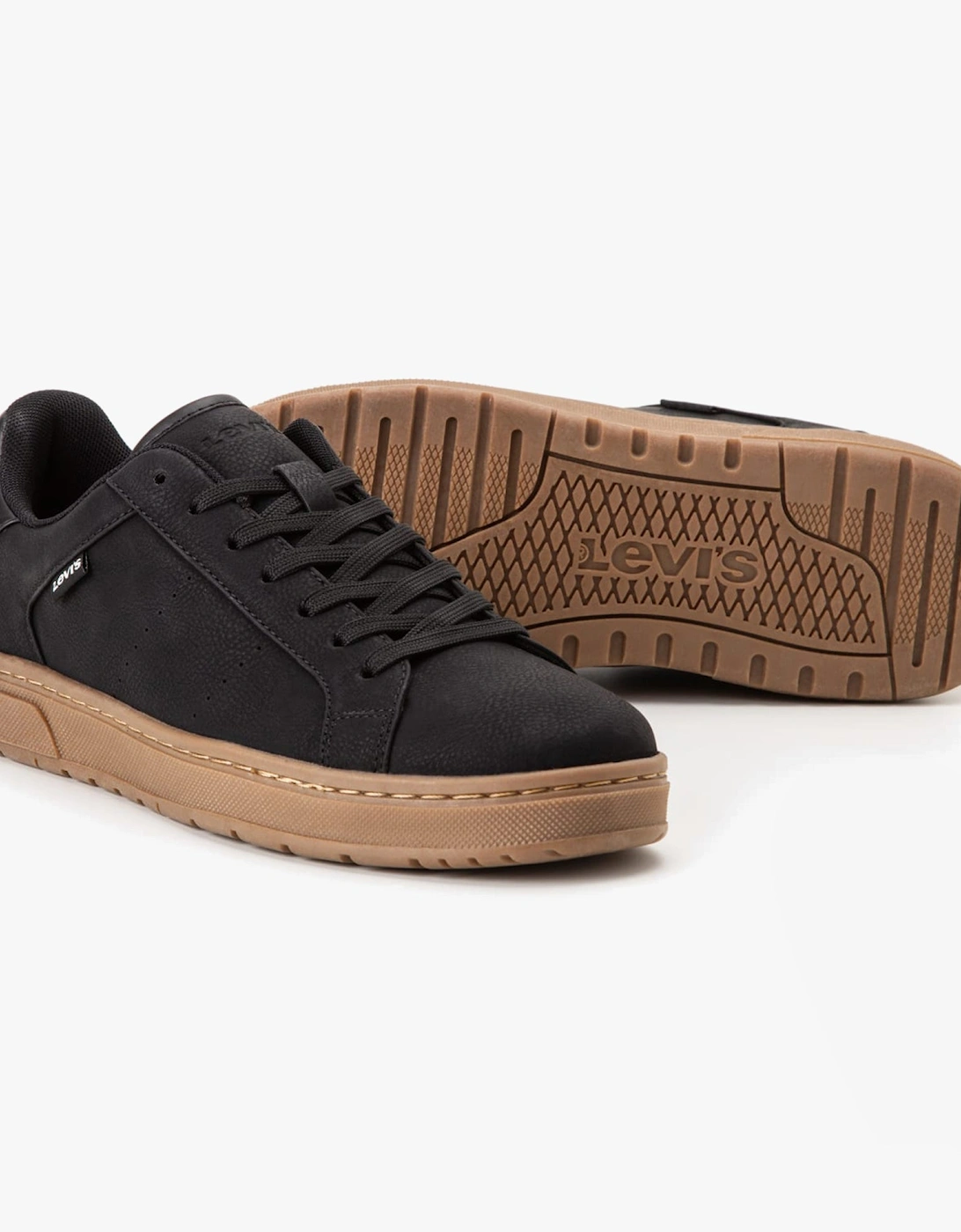 PIPER Mens Trainers Black/Gum