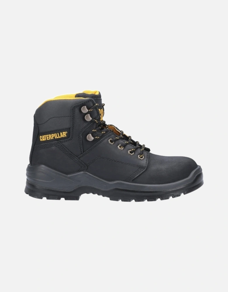 CAT STRIVER Mens Leather Safety Boots Black