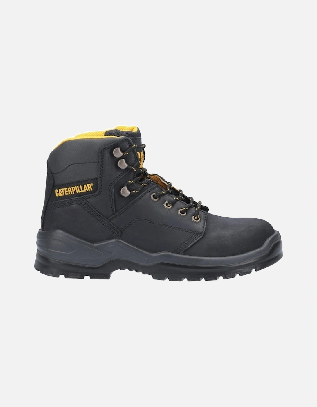 CAT STRIVER Mens Leather Safety Boots Black