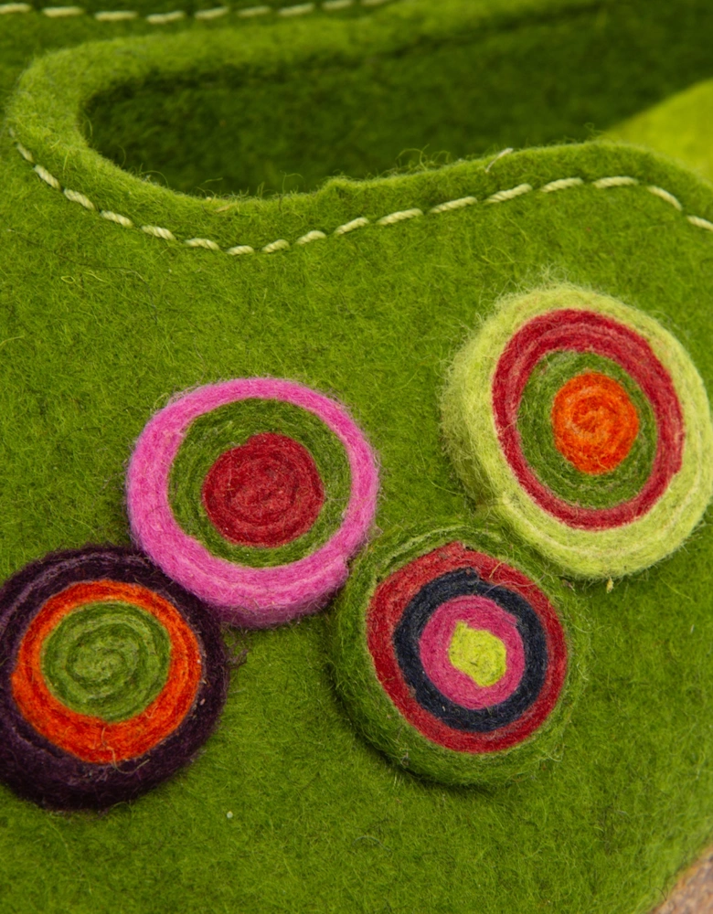 KANON Womens Slippers Green