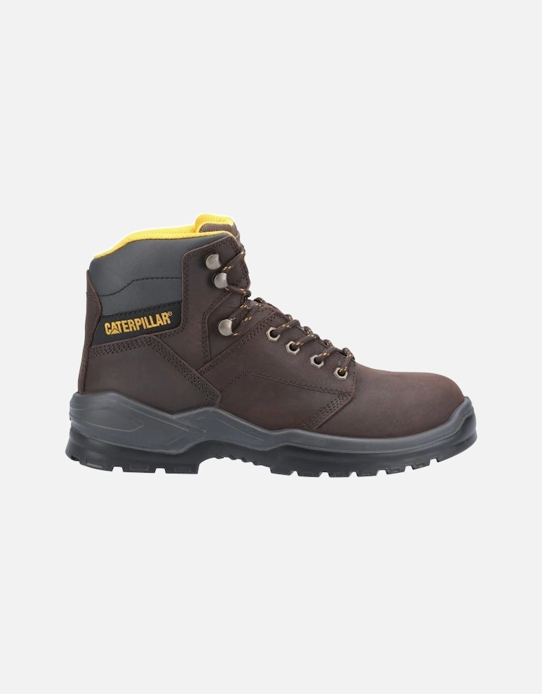 CAT STRIVER Mens Leather Safety Boots Brown