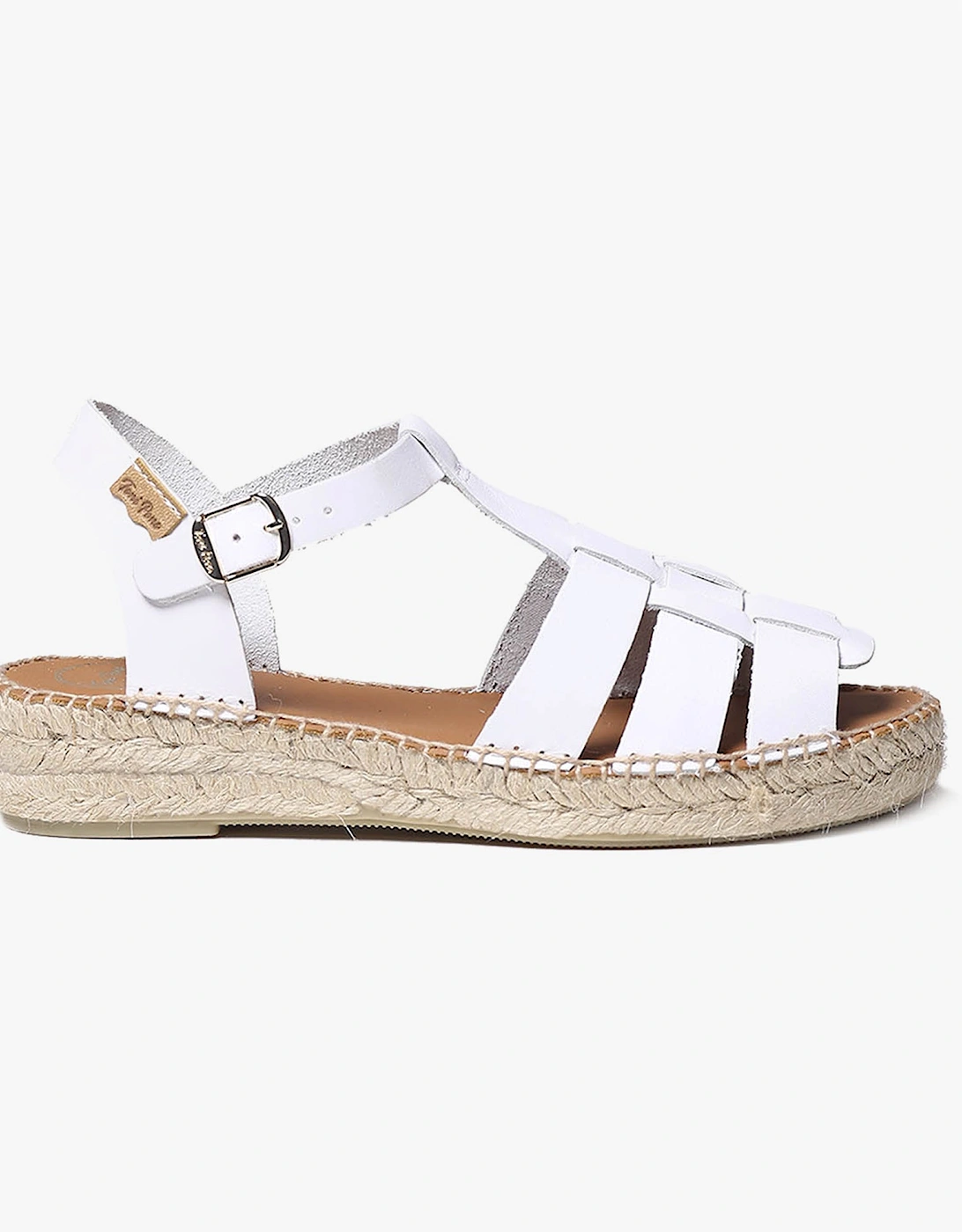 EMMA Womens Espadrille Sandals White, 5 of 4