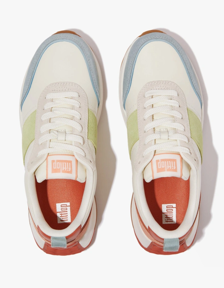 F-MODE Womens Trainers Apricot Mix