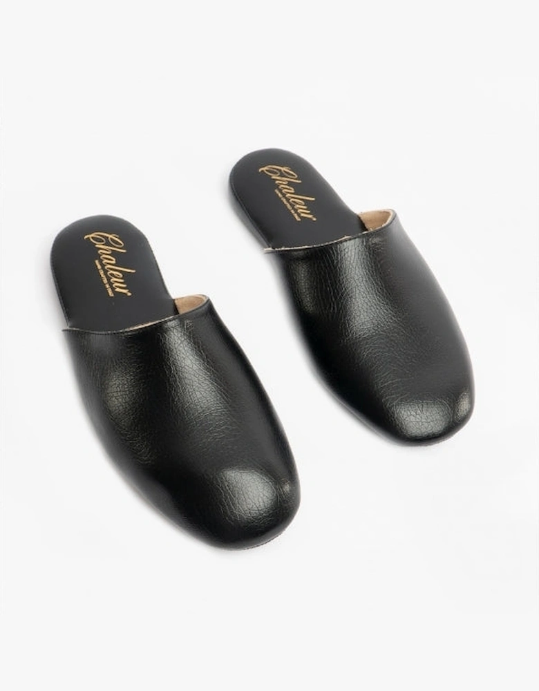 MATTEO Mens Luxury Slipper Travel Set Black