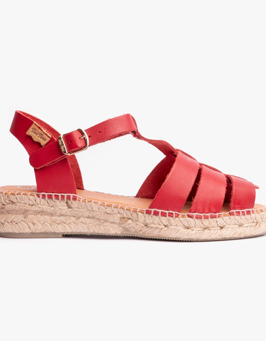 EMMA Womens Espadrilles Red, 6 of 5