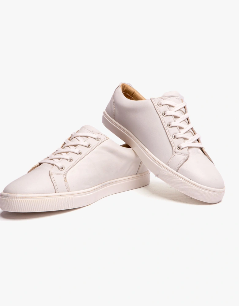 TESSA Womens Lace-Up Trainers White