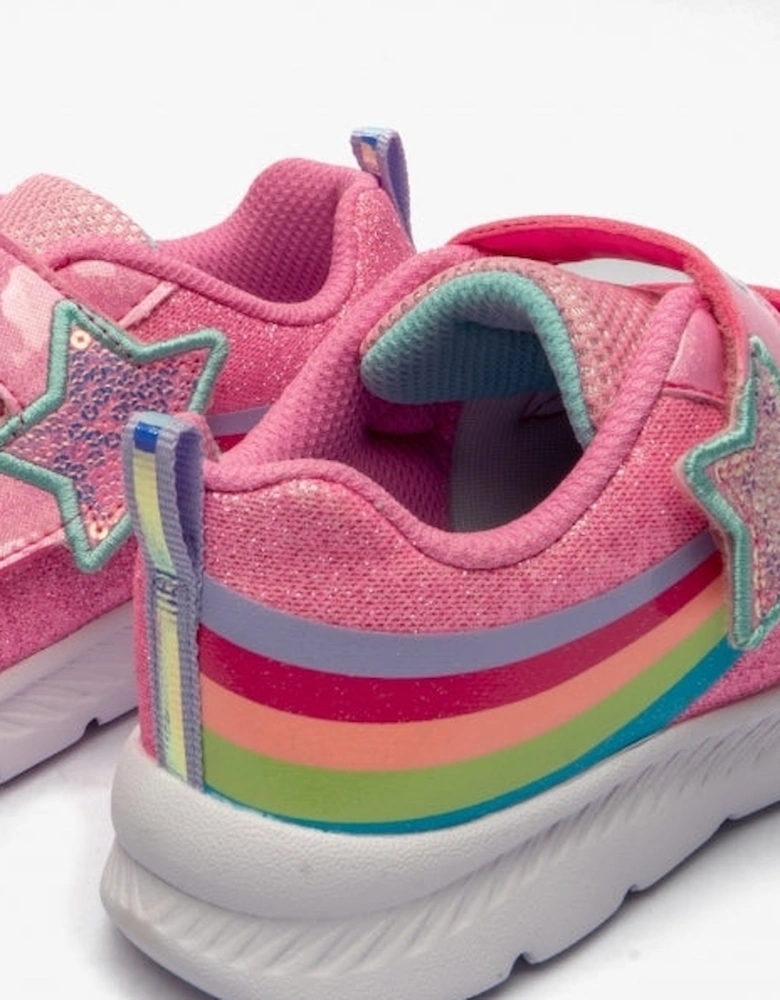 302711N/PNK COMFY FLEX 2.0-STARRY SKIES Girls Trainers Pink