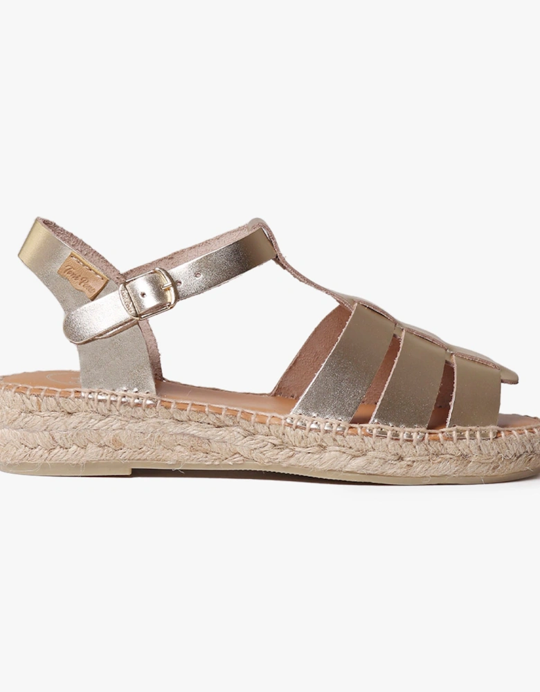 EMMA Womens Espadrille Sandals Platinum