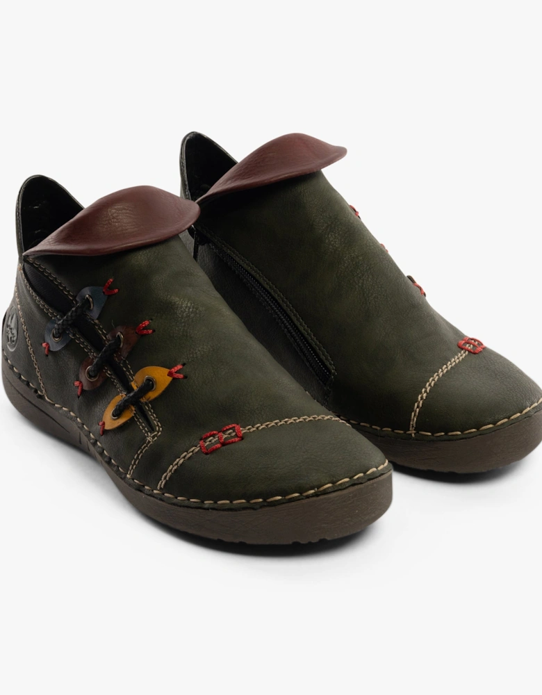 72581-54 Womens Ankle Boots Olive