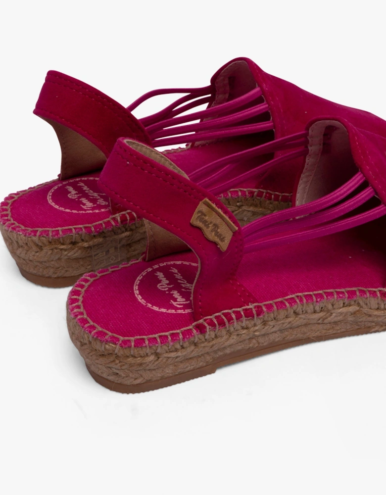 NURIA Womens Espadrille Fuchsia