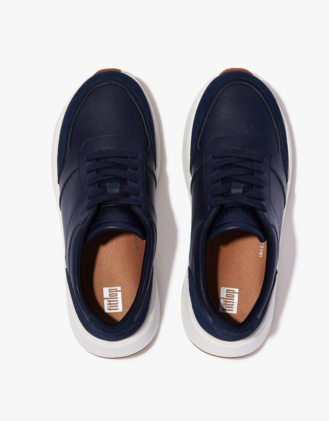 F-MODE Womens Flatform Trainers Urban Midnight Navy