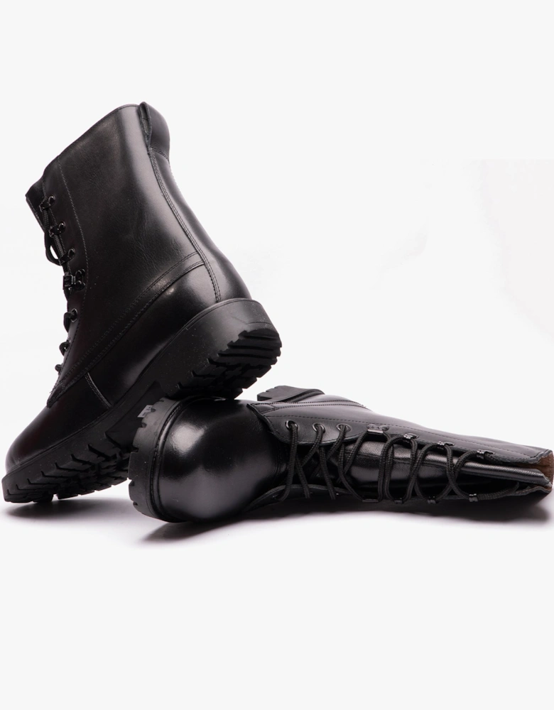 M9666A Unisex Leather Assault Boots Black