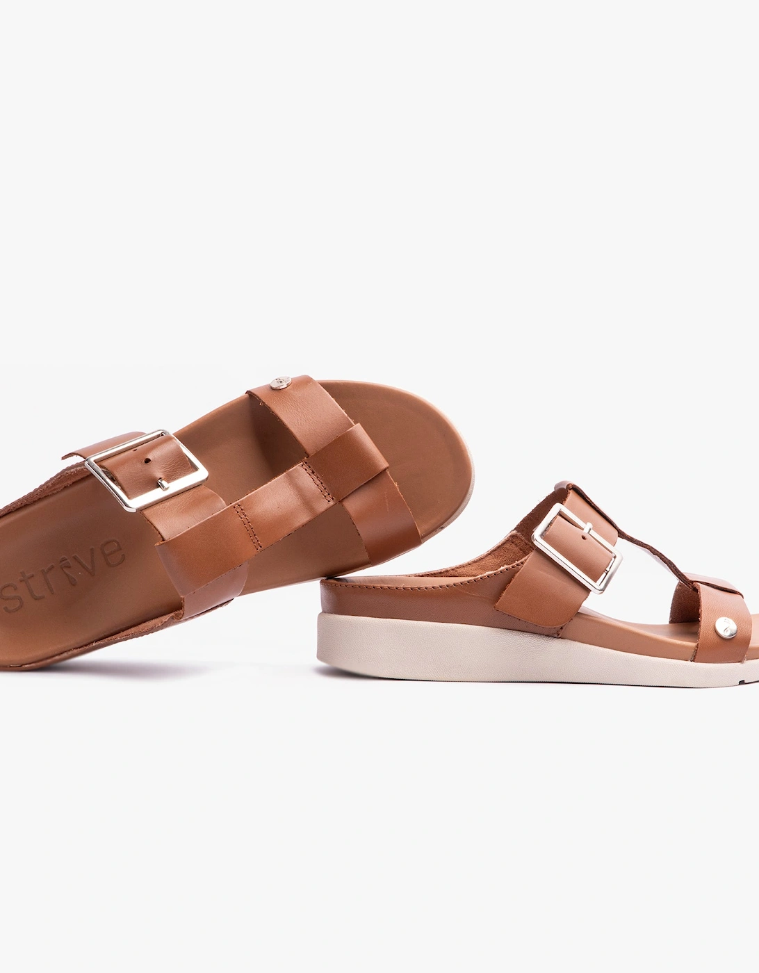 SANTORINI Womens Sandals Tan