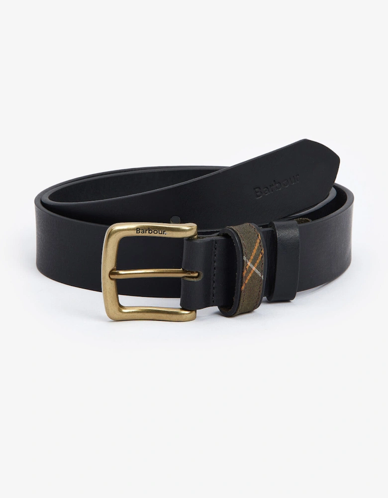 ESK Mens Leather Belt Black