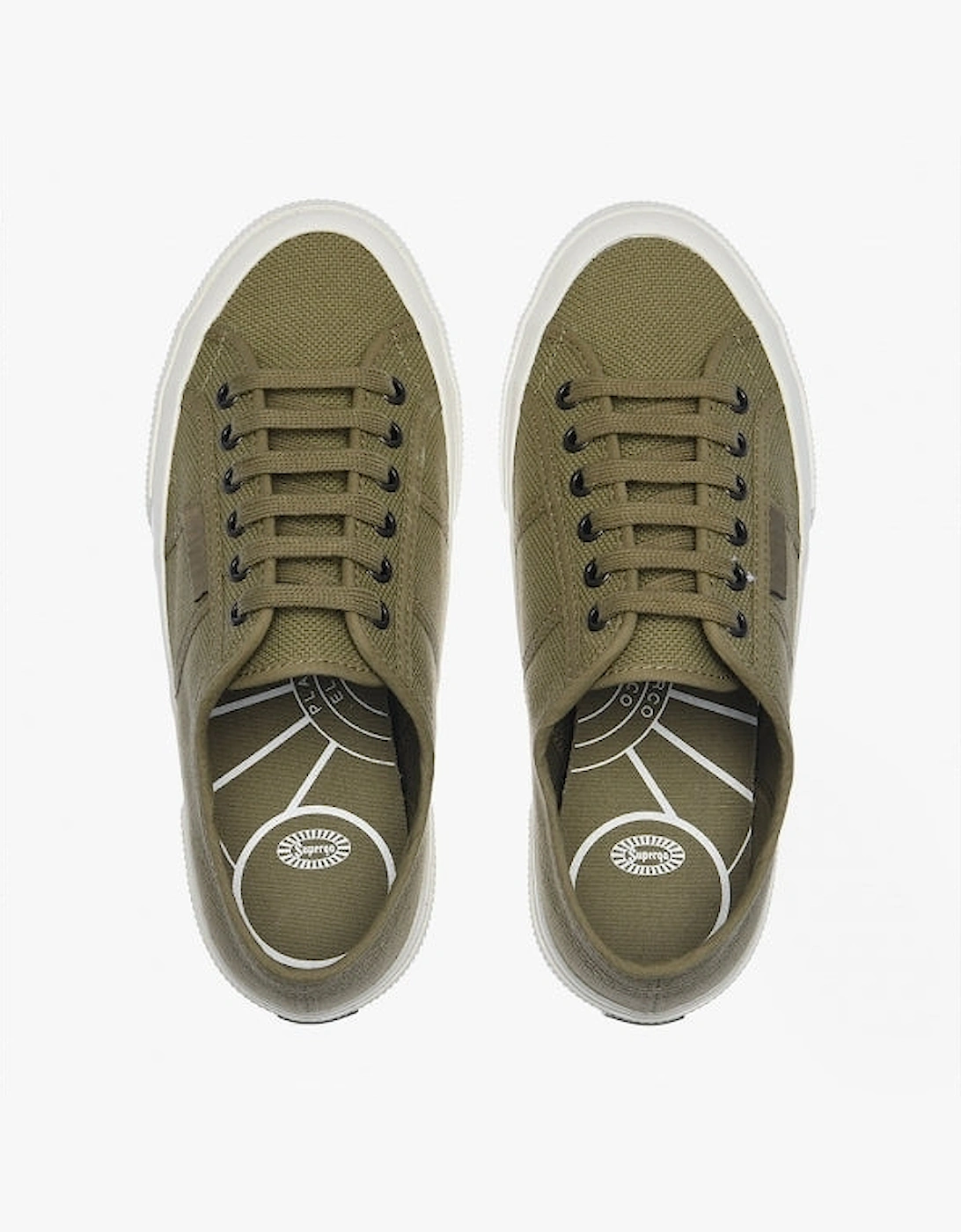 2706 OG Mens Canvas Trainers Green