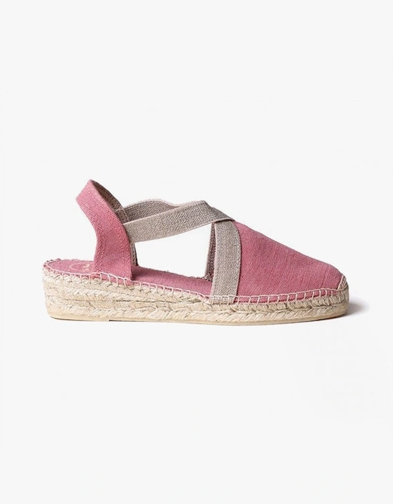 VERDI Womens Vegan Espadrilles Sandals Blush