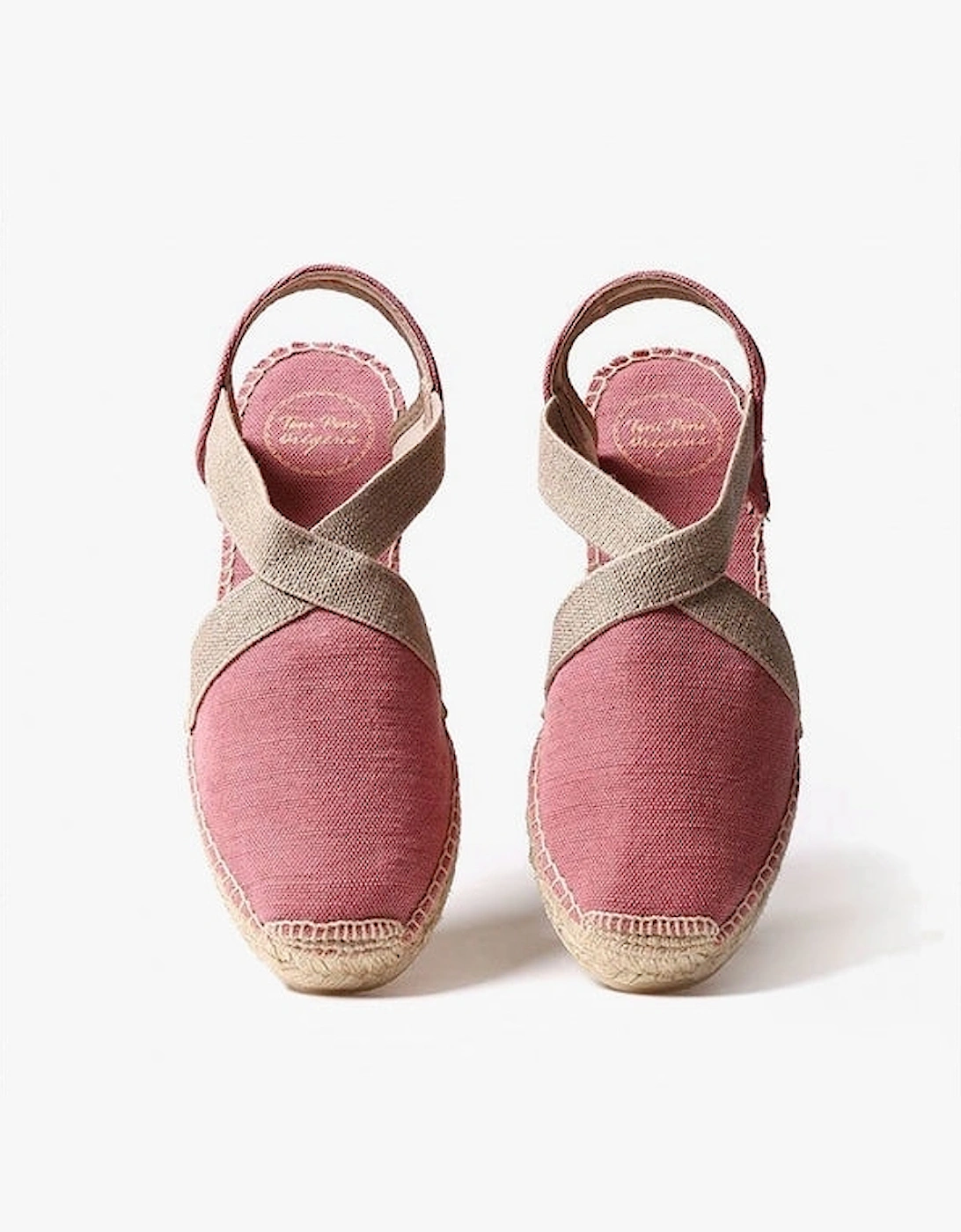 VERDI Womens Vegan Espadrilles Sandals Blush