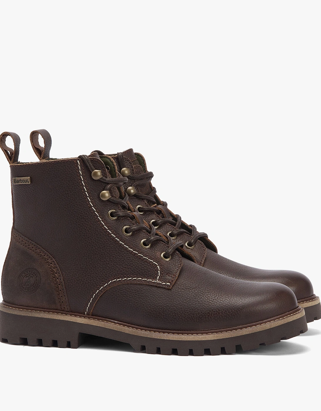 FOGGY Mens Derby Boots Brown