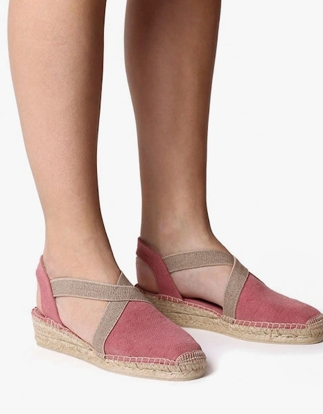 VERDI Womens Vegan Espadrilles Sandals Blush