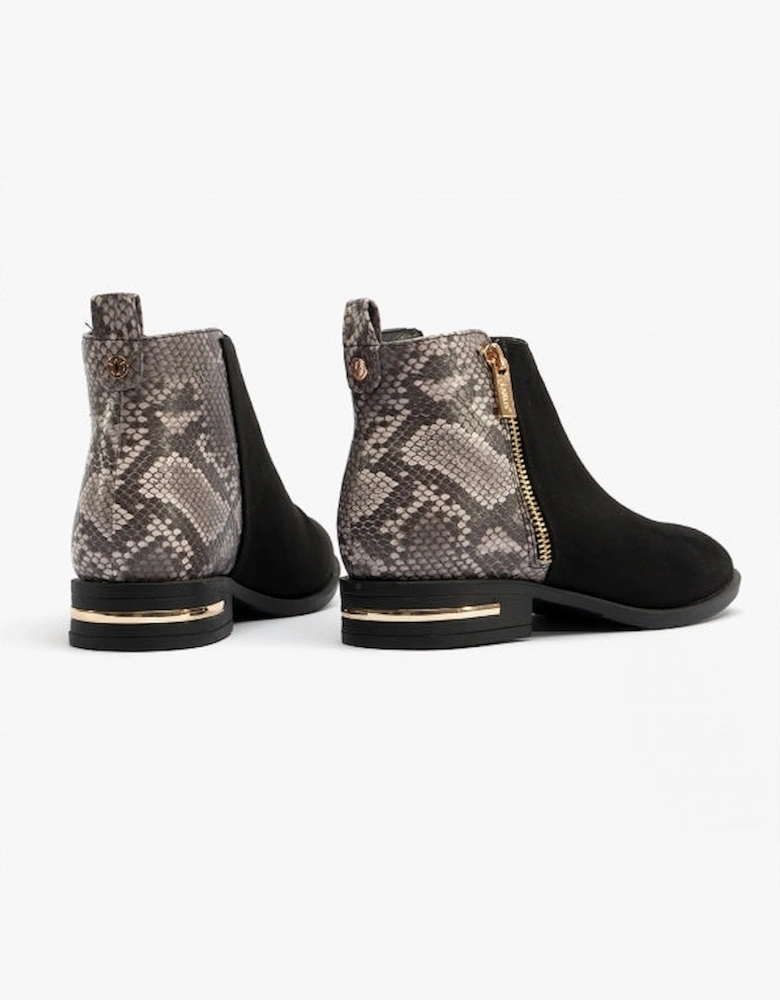 ANNEKA Womens Boots Black/Snake