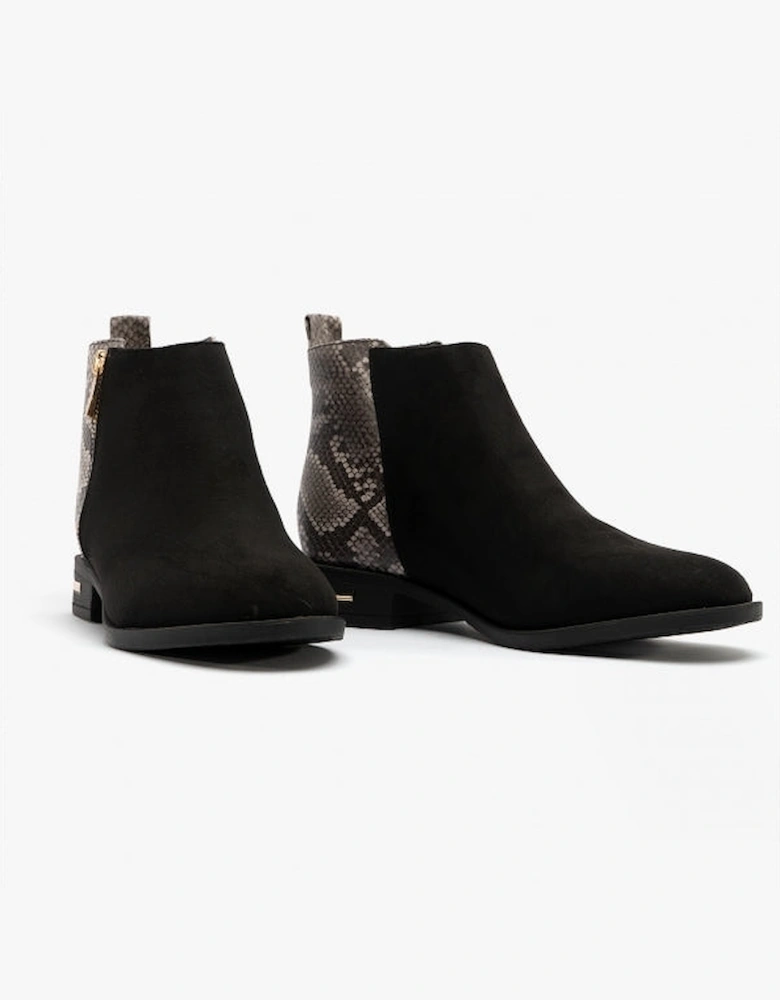 ANNEKA Womens Boots Black/Snake