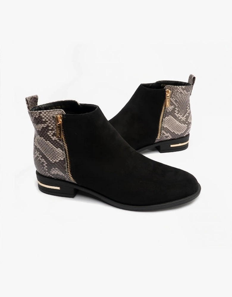 ANNEKA Womens Boots Black/Snake