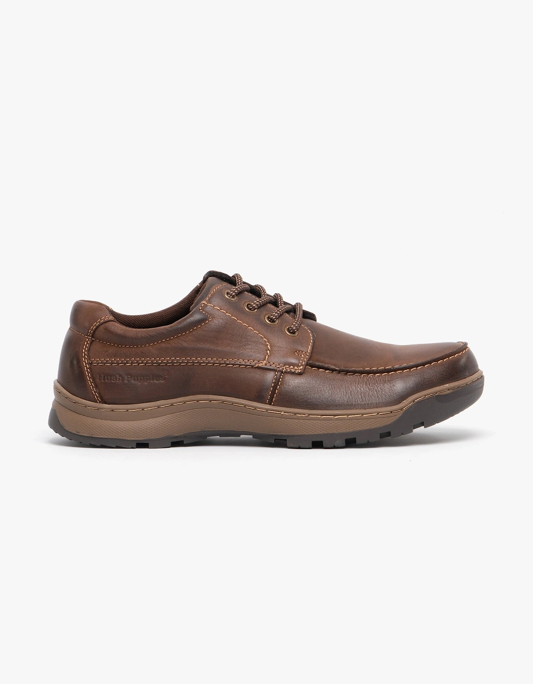 Hush Puppies Men's Brown Tucker Leather Casual Shoes  7 Uk Size 7