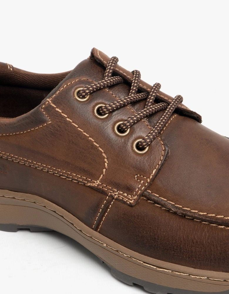 TUCKER Mens Leather Casual Shoes Brown