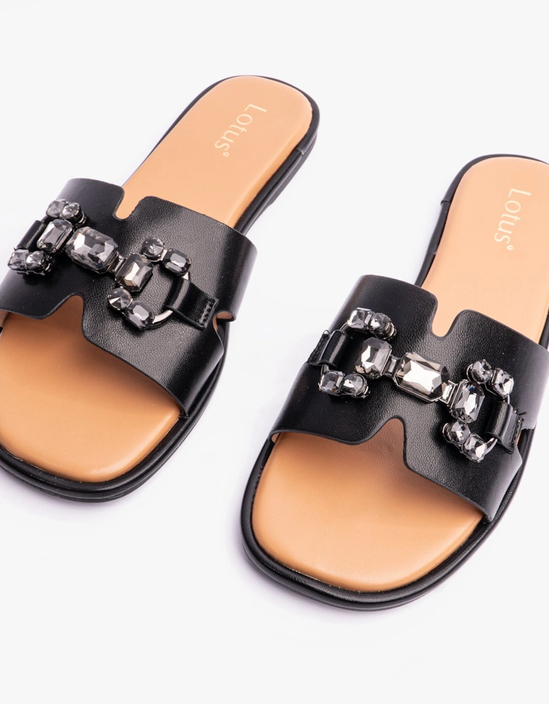 FANO Womens Sandals Black