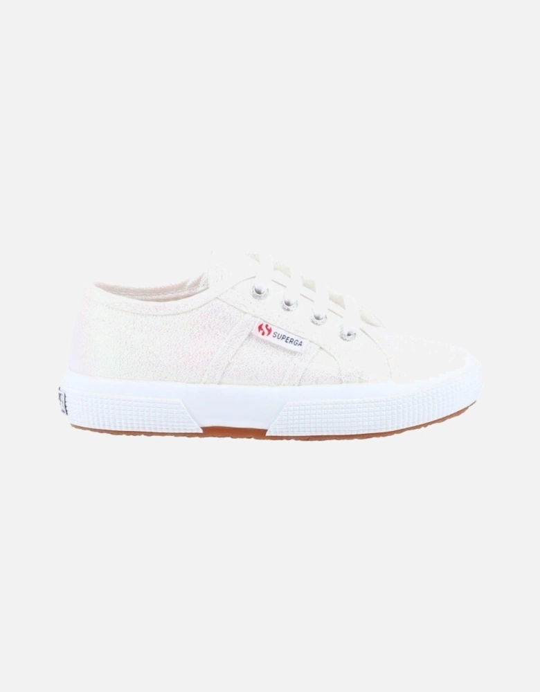 2750 LAMEJ Kids Canvas Trainers Iridescent