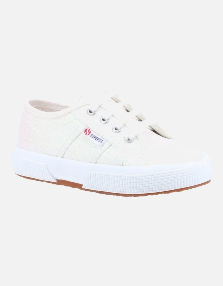 2750 LAMEJ Kids Canvas Trainers Iridescent