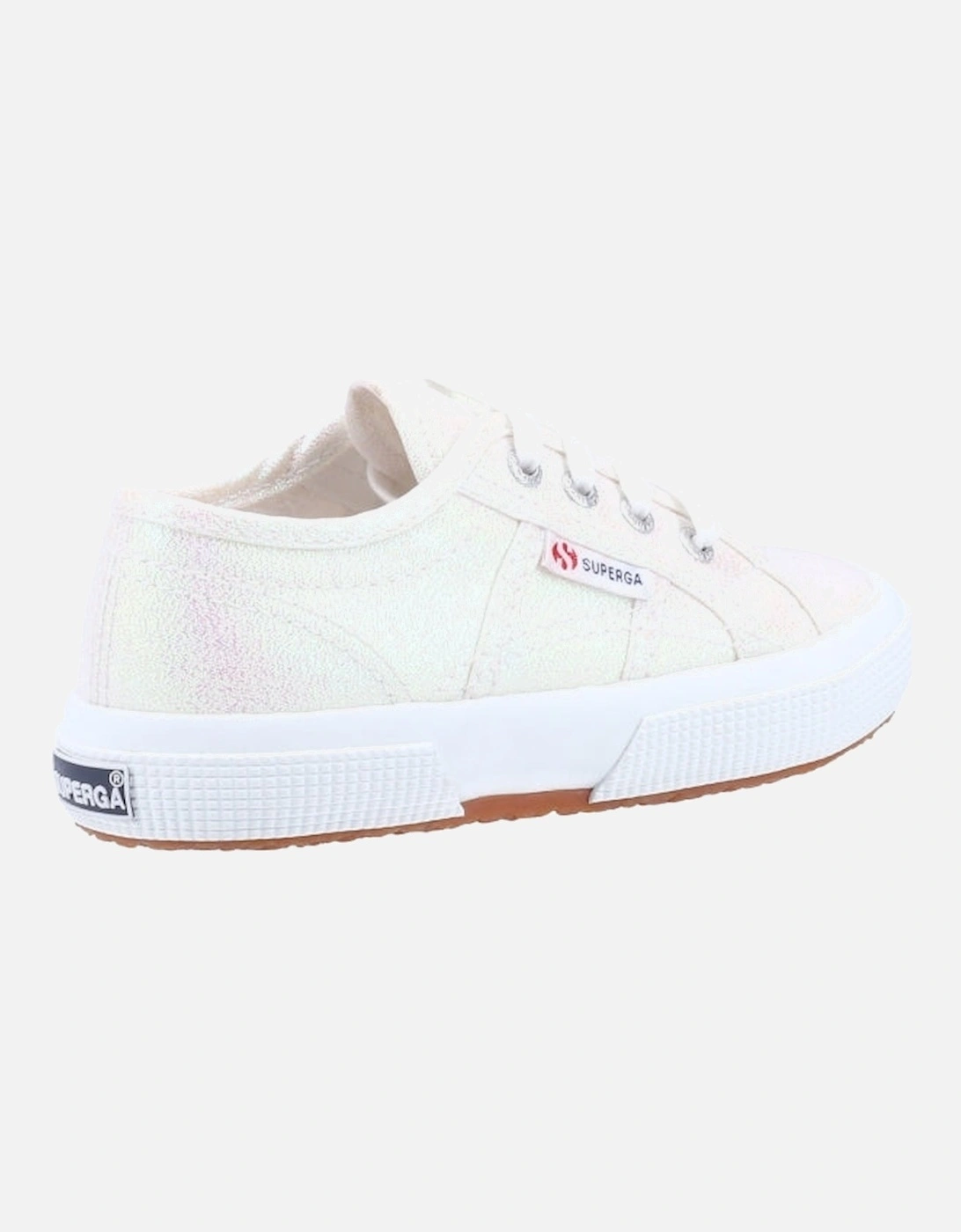 2750 LAMEJ Kids Canvas Trainers Iridescent