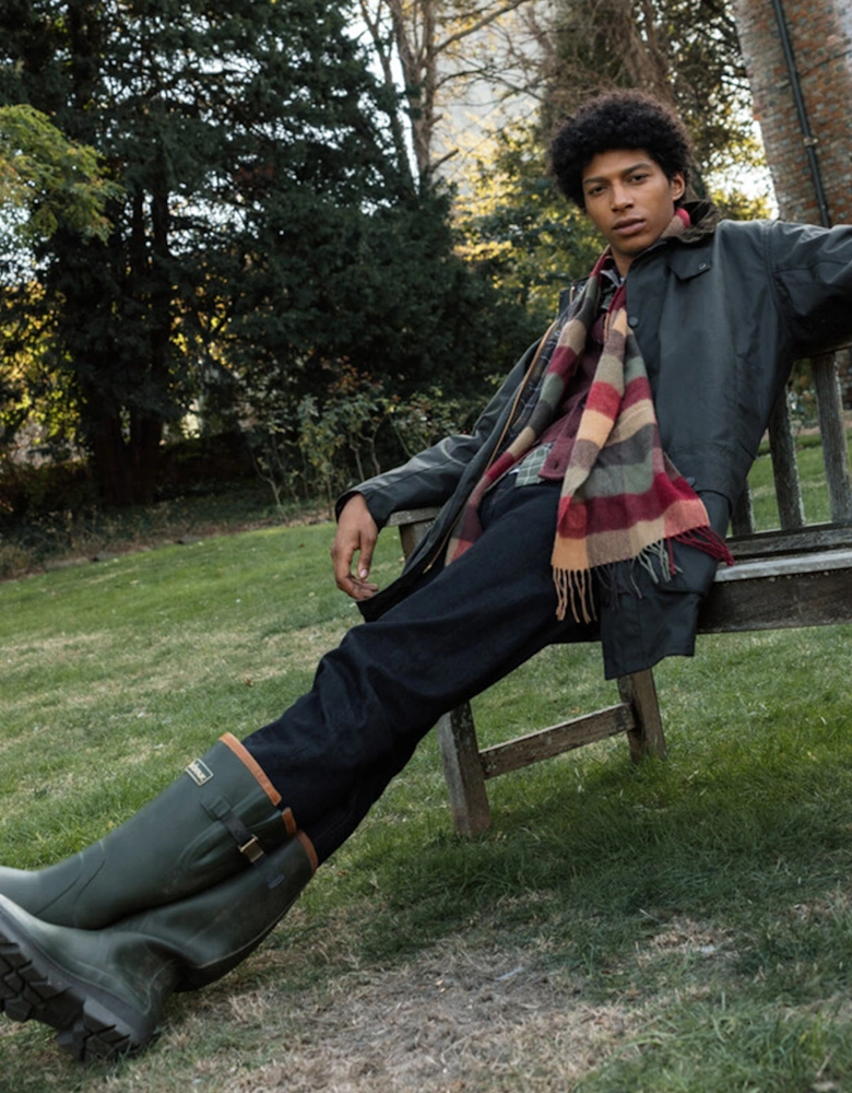 LAMBSWOOL TATTERSALL Scarf Unisex Adults Tawny Port