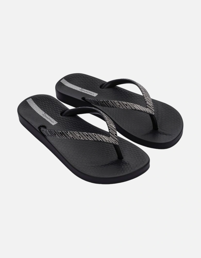 ANATOMIC MESH LINKS Womens Flip Flops Black