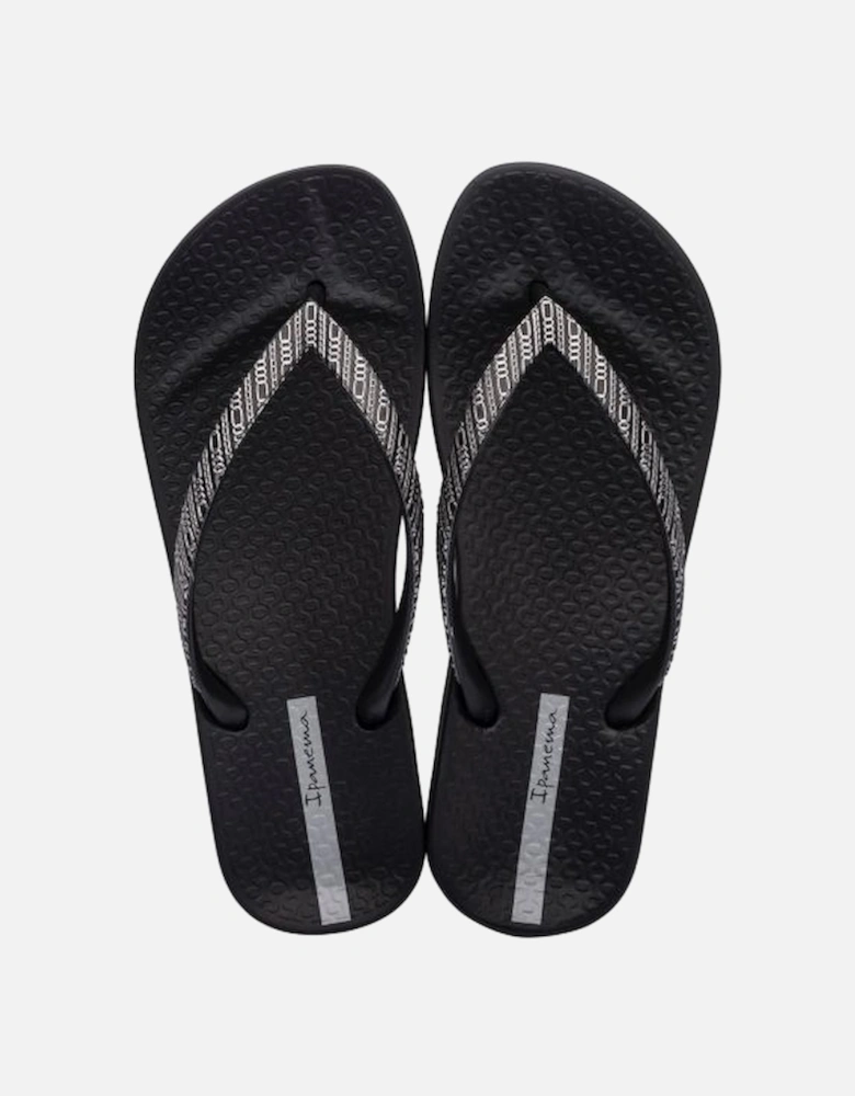 ANATOMIC MESH LINKS Womens Flip Flops Black