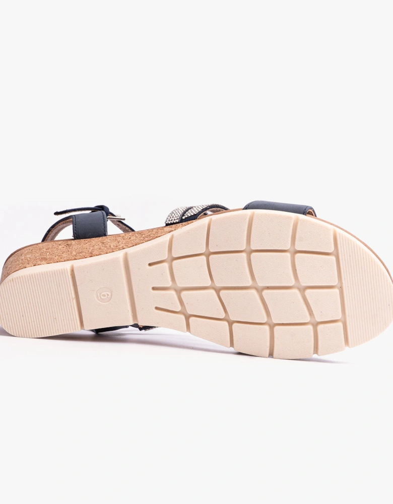 GOLDIE Womens Sandals Navy