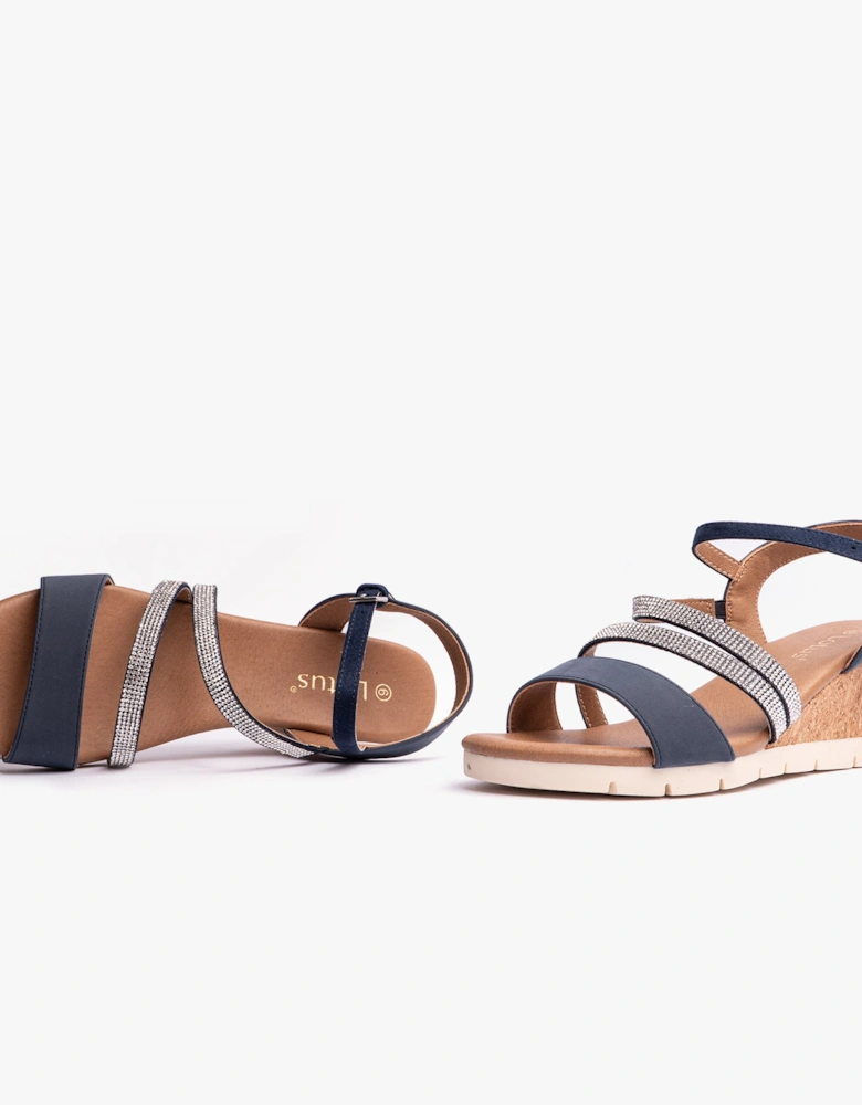 GOLDIE Womens Sandals Navy