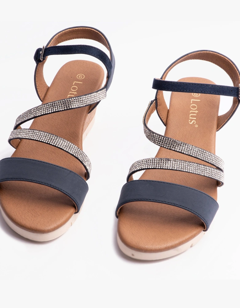 GOLDIE Womens Sandals Navy