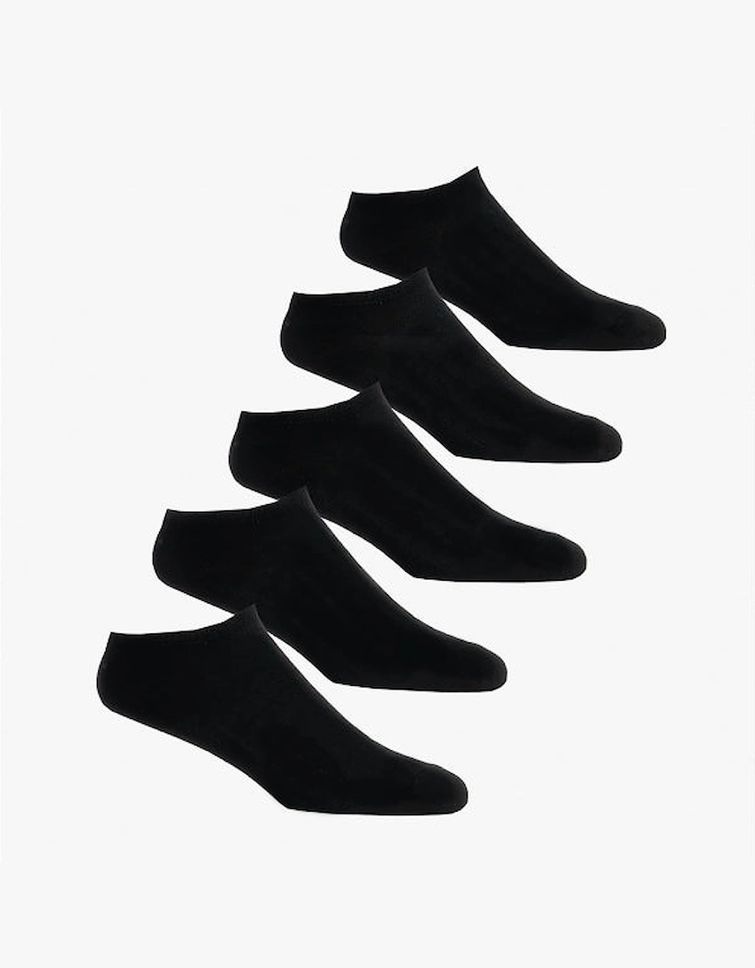Jack & Jones Men's Black Basic Multi Short Cotton Mix 5 Pack Socks - Size 6.5/7.5/6/8.5/11/8/7/9.5/9/10/10.5