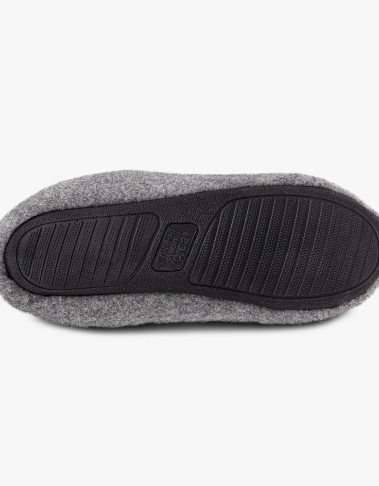 Isotoner NOVELTY Mens Mule Slippers Grey