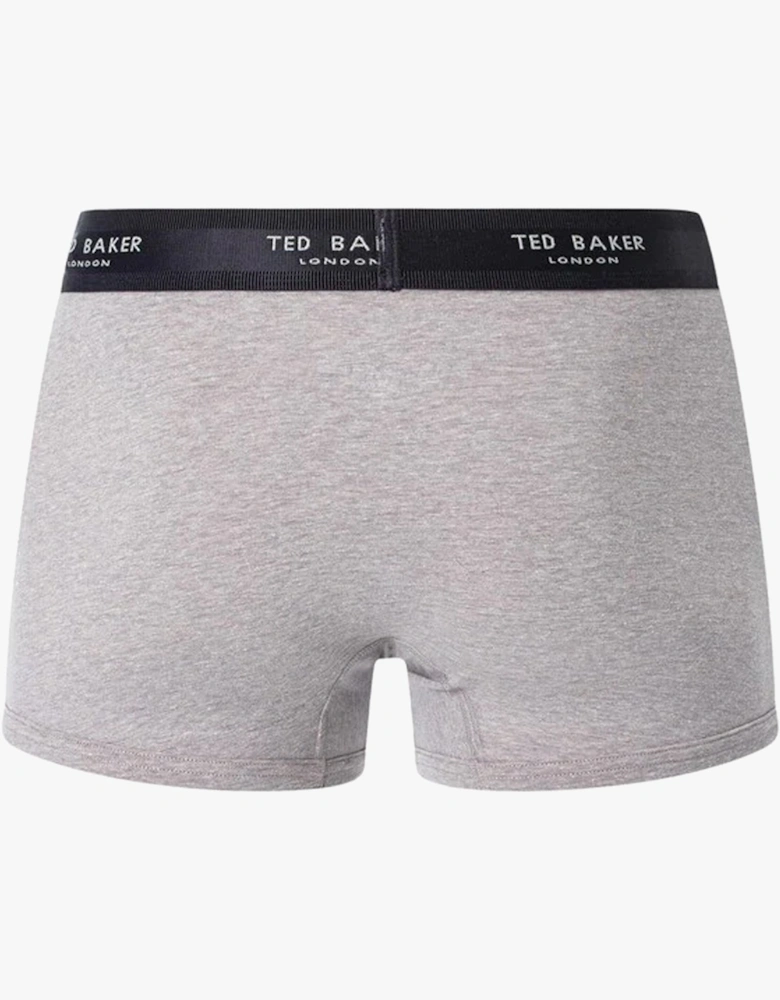 3-Pack Cotton Trunks Mens Grey/Heather/Black