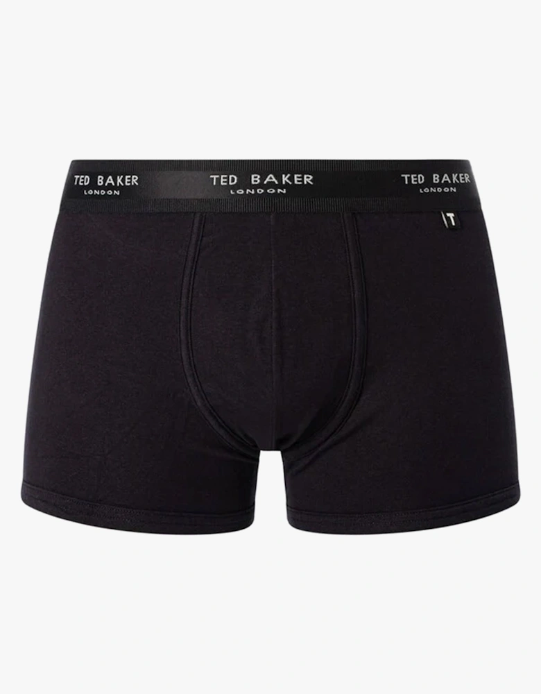 3-Pack Cotton Trunks Mens Grey/Heather/Black