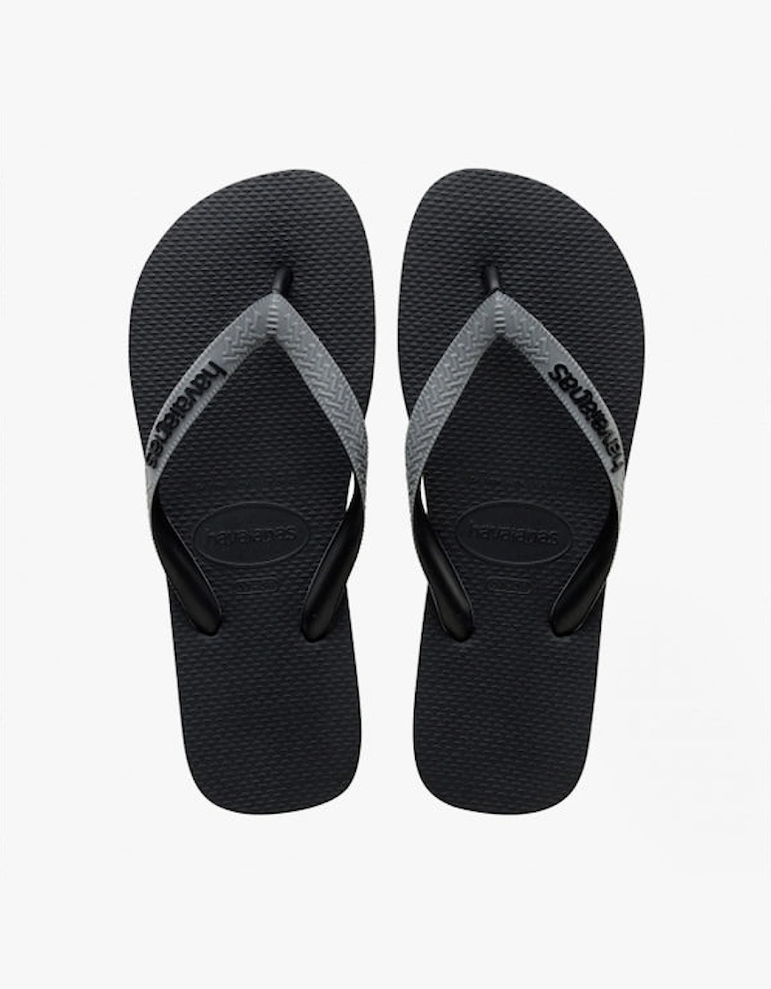 Havaianas HAV TOP MIX Unisex Flip Flops Black/Steel - Size: 3/3.5/4