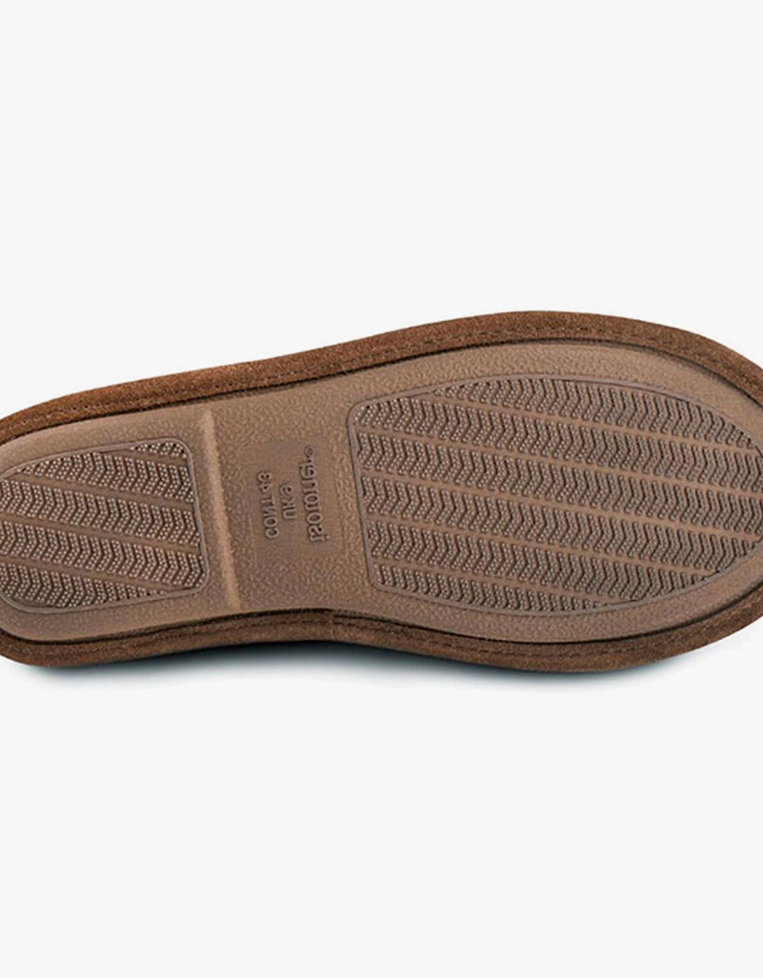 Isotoner Mens Memory Foam Mule Slippers Tan