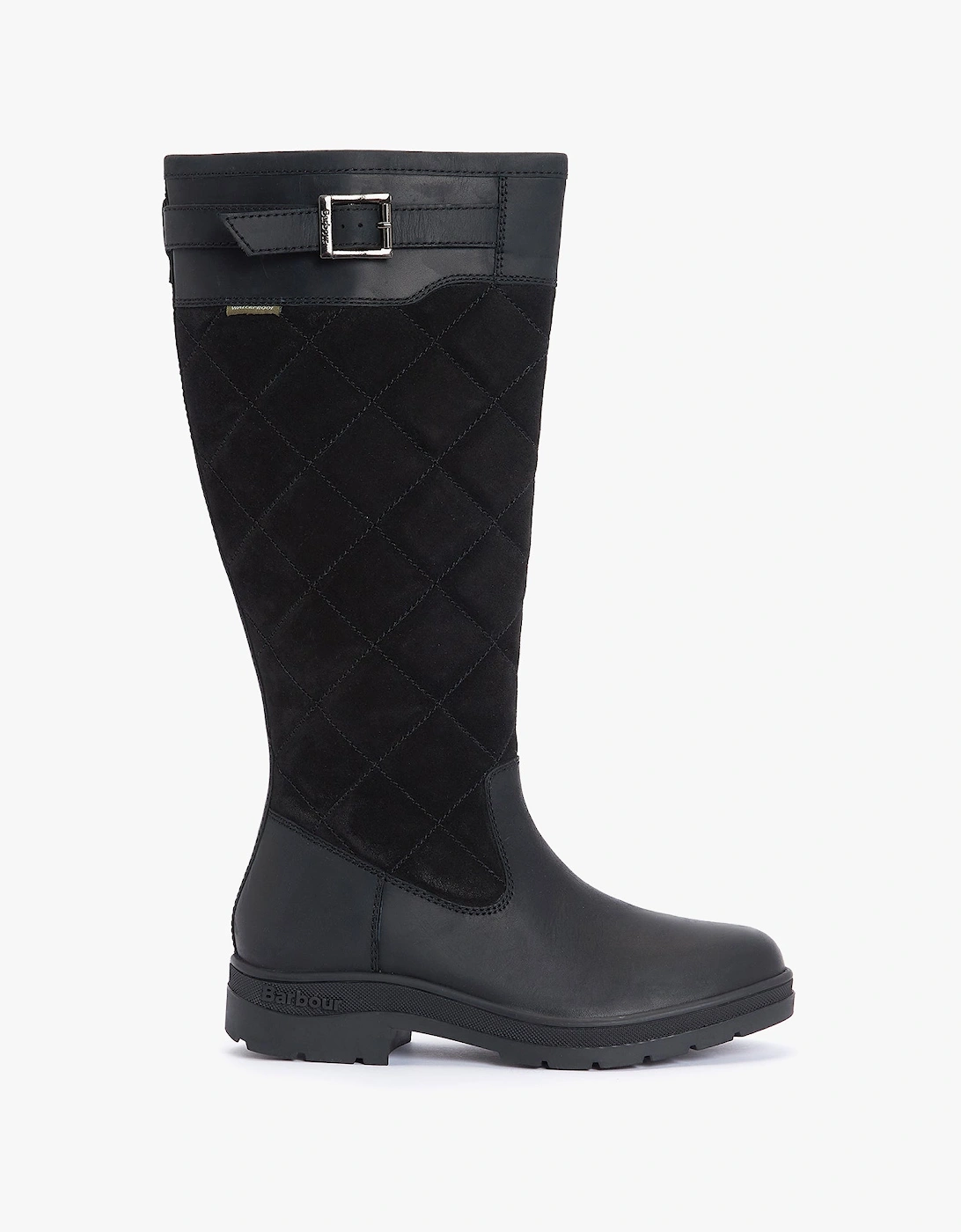 Women's Barbour OAK Womens Waterproof Tall Boots Black - Size: 6