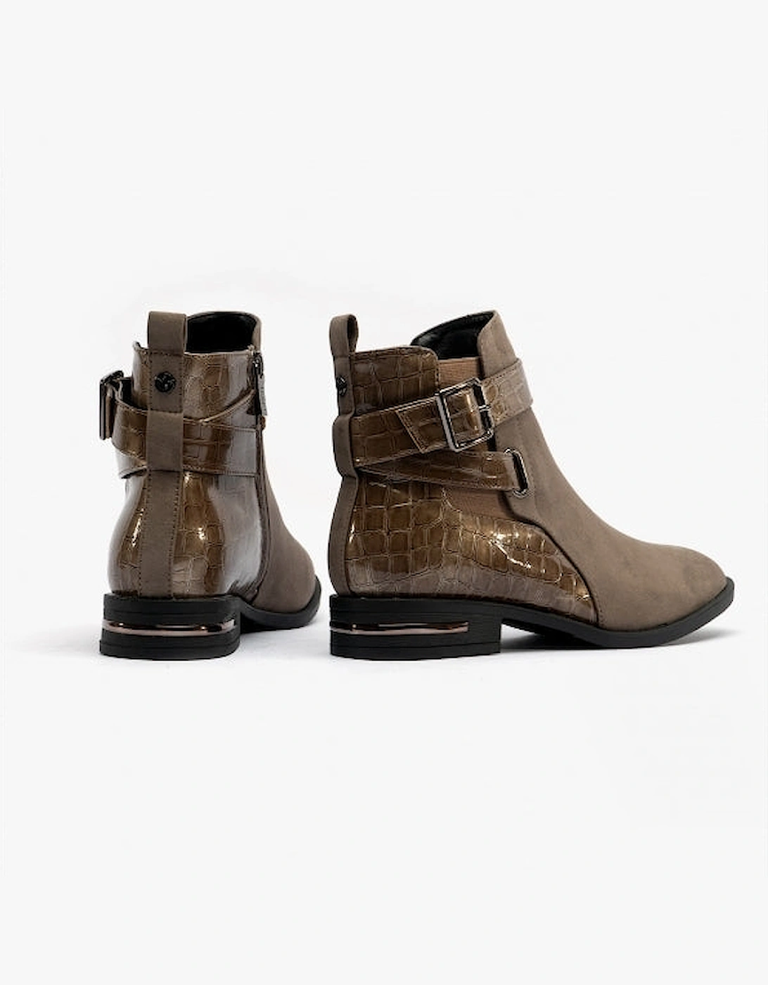 LAUREL Womens Boots Taupe/Croc